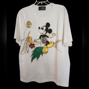 Vintage 90's White Disney Originals Mickey Mouse Short Sleeve Ladies T-shirt OS
